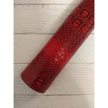 Кожзам-ткань "Рептилия" 22*30 см цв. красный, цена за лист
